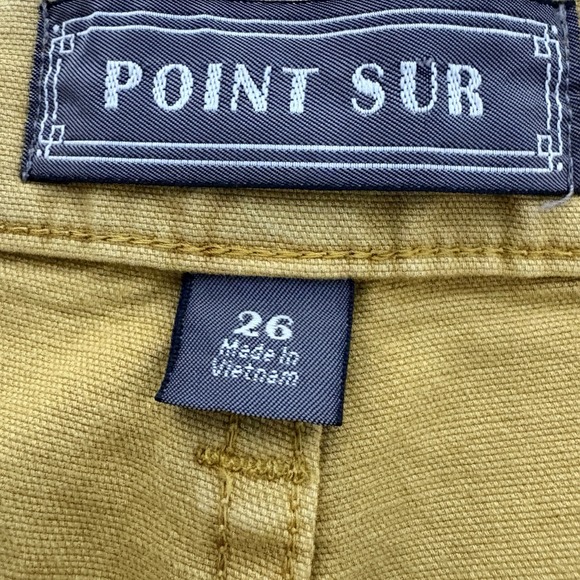 J Crew Point Sur Pants Womens 26 Mustard Yellow Stretch Wide Leg Cropped Trouser - Picture 10 of 11